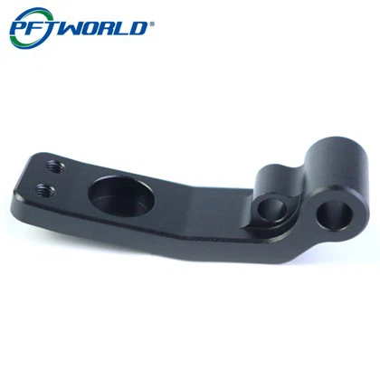 Posicionamento cilíndrico de orifício rosqueado Anodizado à prova de ferrugem CNC Usinalização de usinagem industrial l - suporte de conexão de metal em forma
