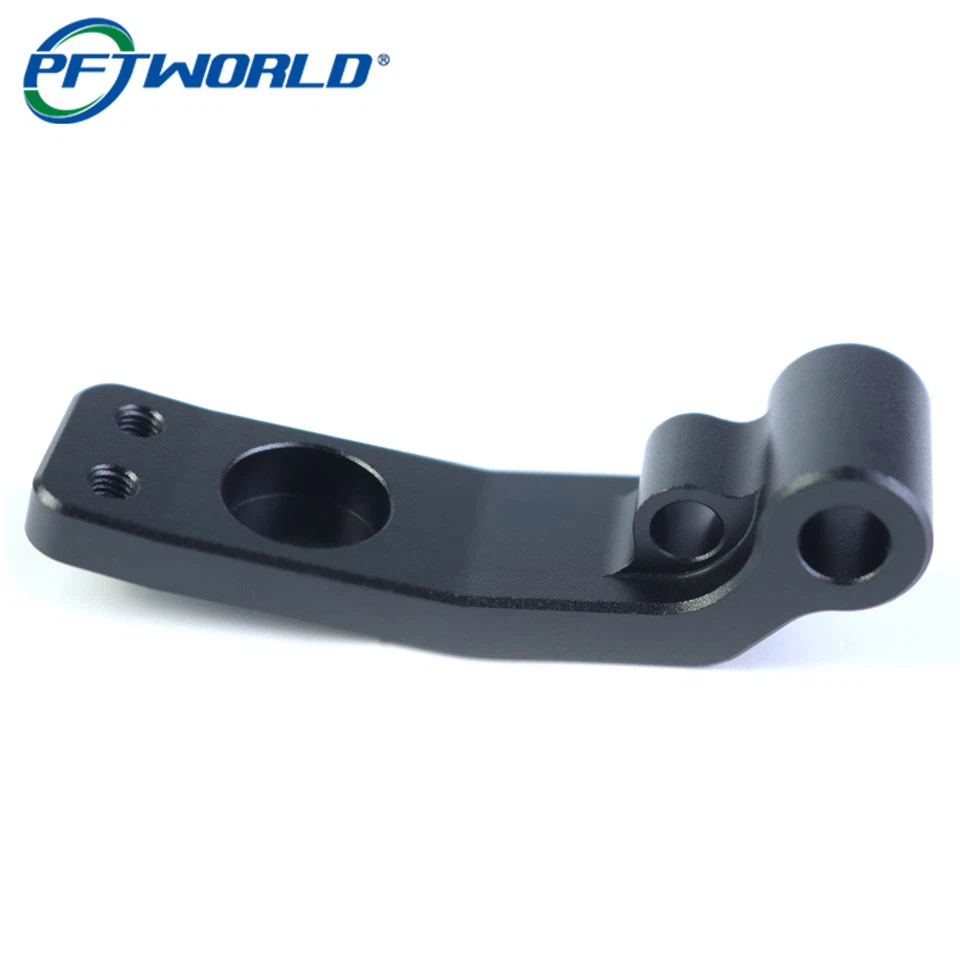 Posicionamento cilíndrico de orifício rosqueado Anodizado à prova de ferrugem CNC Usinalização de usinagem industrial l - suporte de conexão de metal em forma